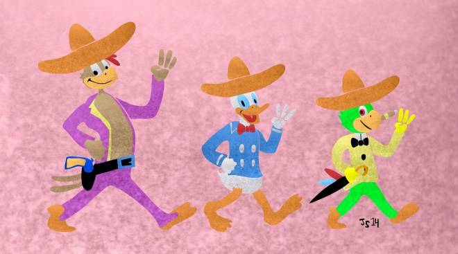 Three Caballeros Justin Sane